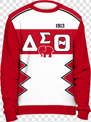 Delta Sigma Theta Initials And Year Red Sweatshirt   Anatomy Ugly Christmas Sweater  HD Png Download