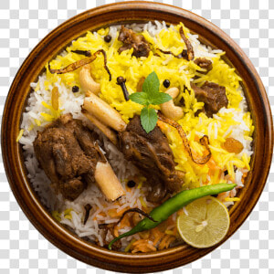 Mutton biryani2   Mutton Biryani Top View  HD Png Download