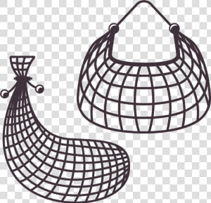 Fishing Net Fish Trap   Fishing Net Clipart Black And White  HD Png Download