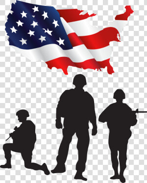 United States Soldier Salute Clip Art   Usa Soldier Vector  HD Png Download