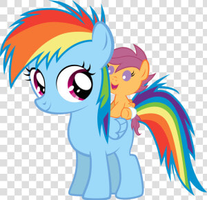 Technicallylegal Baby Scootaloo And Filly Rainbow Dash   Rainbow Dash Baby My Little Pony  HD Png Download