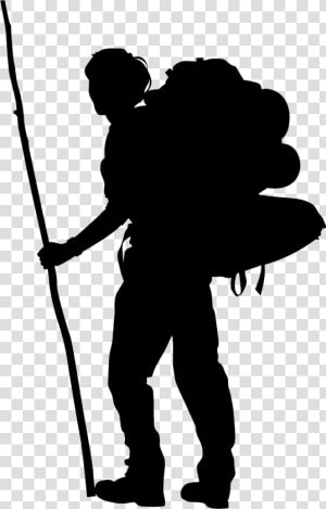 Hiker Silhouette Png  Transparent Png