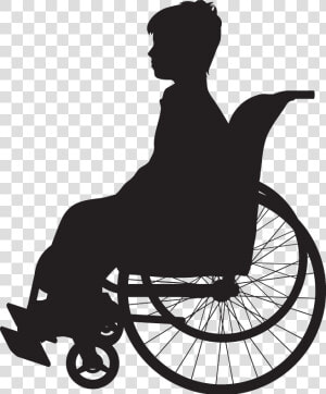 Muscular Dystrophy Is A Group Of Diseases That Cause   Person In Wheelchair Silhouette Png  Transparent Png