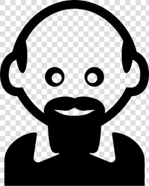 Man With Bald Head And Hairy Bard   Portable Network Graphics  HD Png Download