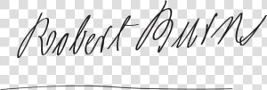 Robert Burns Signature  HD Png Download