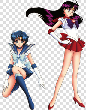 Sailor Mercury Y Sailor Mars  HD Png Download