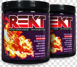 Two Tubs Of Rekt Preworkout Performance Optimizer  HD Png Download