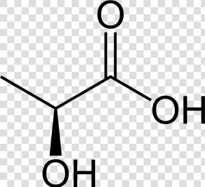 Lactic Acid Structural Formula  HD Png Download