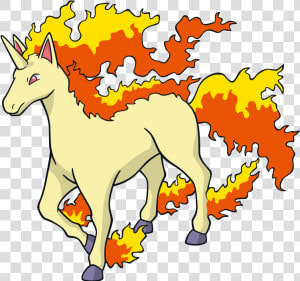 Rapidash Pokemon Character Vector Art  HD Png Download