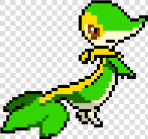 Snivy Pixel Art  HD Png Download