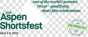 Shortsfest   Aspen Film Shortsfest  HD Png Download