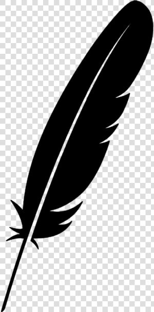 Feather Silhouette Sticker Free Picture   Feather Pen Vector Png  Transparent Png