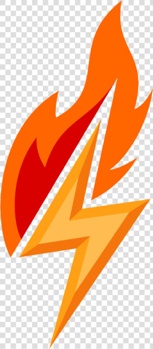 Flame Bolt Flame Bolt   Lightning Bolt With Flames  HD Png Download