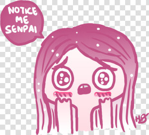 Notice Me Senpai   Png Download   Notice Me Senpai Png  Transparent Png