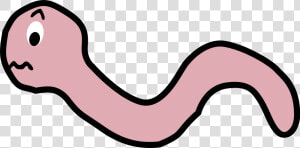 Pink organ area   Cartoon Worm Transparent Background  HD Png Download