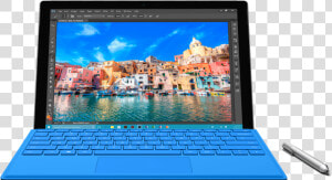 Microsoft Surface Pro 4 Blue   Microsoft Surface Pro 4 256gb Intel Core I7  HD Png Download