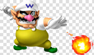 Super Mario Fire Wario   Png Download   Super Mario Sunshine Wario  Transparent Png