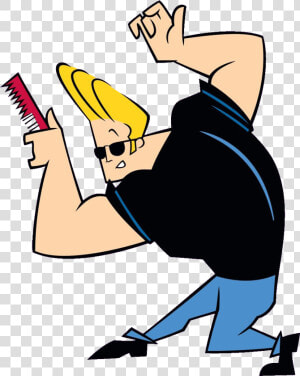  johny   Johnny Bravo Flexing Gif  HD Png Download