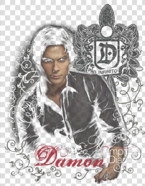 Vampire Diaries Damon Youth Hoodie   Poster  HD Png Download