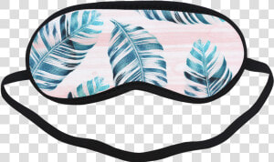 Tropical Leaves Sleeping Mask   Cartoon Cute Cartoon Sleeping Mask Transparent  HD Png Download