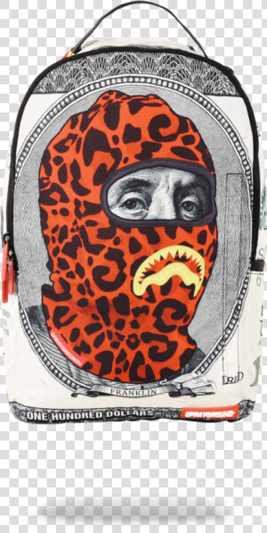 Sprayground     Sprayground Ski Mask Hunnid Backpack  HD Png Download