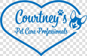 Courtney’s Pet Care Professionals Logo   Heart  HD Png Download