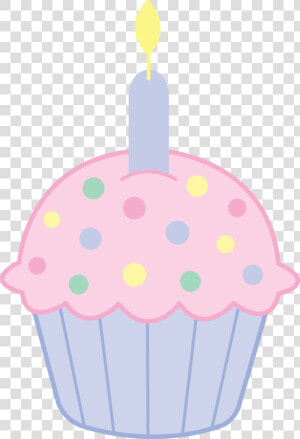 Cupcake Art On Cupcake And Pink Cupcakes Clipart   Cute Birthday Cupcake Png  Transparent Png