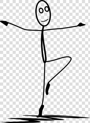 Stick Figure Ballet Dancer   Stickman Dancing Png  Transparent Png