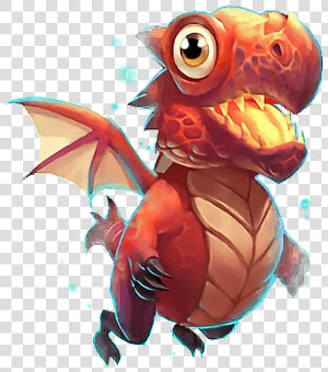  ftestickers  cute  dragon  sweet   Mascotas Castle Clash  HD Png Download