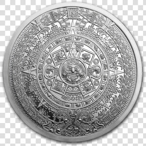 Buy 5 Oz Silver Round   Aztec Calendar 5 Oz Silver Round  HD Png Download