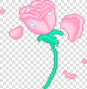 Kawaii Kawaiipixel Pixelart Rose   Kawaii Rose Pixel Art  HD Png Download