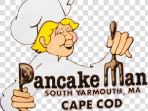 Pancake Clipart Pancake Man   Cartoon  HD Png Download