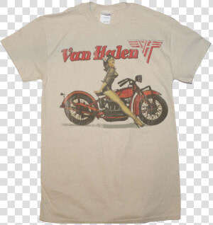 Van Halen Biker Pin Up Shirt  HD Png Download