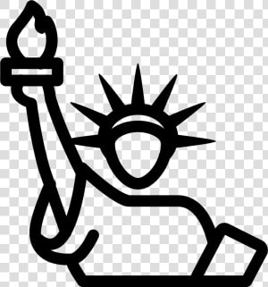 Statue Of Liberty Clipart Torch   Statue Liberty Icon  HD Png Download