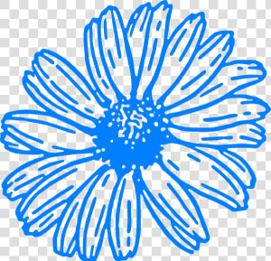 Blue Flower Svg Clip Arts   Teal Flower Clip Art  HD Png Download