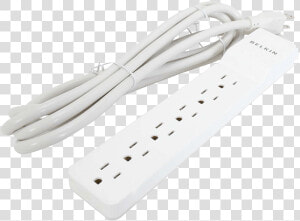 Be106000 10  6 Outlets  10 Ft Cord  125v 15a  White    Wire  HD Png Download