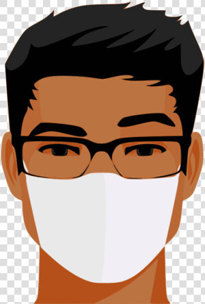 Beard head vision Care   Man With Face Mask Png  Transparent Png