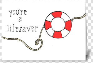 Lifesaver Greeting Card   Circle  HD Png Download