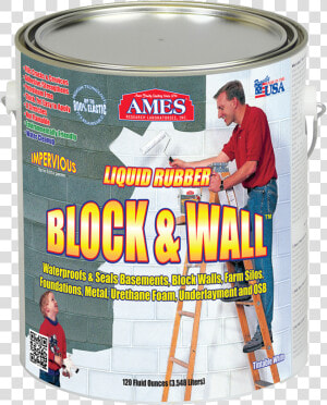 Ames Block  amp  Wall Liquid Rubber Coating Bwrf  HD Png Download