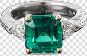 Transparent Emerald Gem Png   Emerald Ring Transparent Background  Png Download