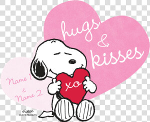 Snoopy Hugs And Kisses  HD Png Download