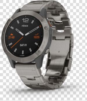 Garmin Multi sport Watch Garmin Fēnix 6 Pro And Fēnix   Garmin 6 Sapphire Titanium  HD Png Download