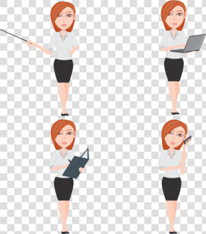 4 Business Women Design Vector Material Png Download   Business Woman Vector Png 4  Transparent Png