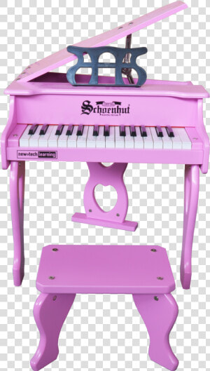 Schoenhut 30 Key Digital Baby Grand Piano Pink   Electric Piano  HD Png Download