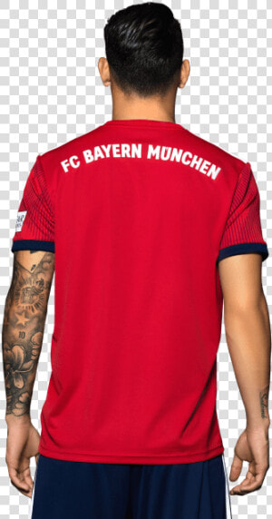 Fc Bayern Shirt Home 18 19   Fc Bayern Trikot Hinten  HD Png Download