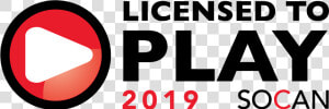 Socan Logo   Licensed To Play  HD Png Download