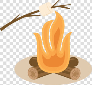 Bonfire Png Picture   Roasting Marshmallows Clip Art  Transparent Png