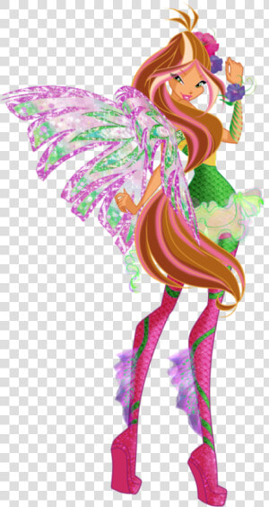 Nymph Drawing Aurae Huge Freebie Download For Powerpoint   Winx Believix Bloom Stella Flora  HD Png Download