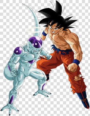 Goku And Frieza Vs Jiren Render 4 Dokkan Battle By   Frieza Tournament Of Power Png  Transparent Png