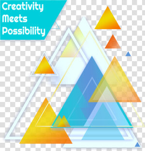 Abstract Illustration With Triangles   Triangle  HD Png Download